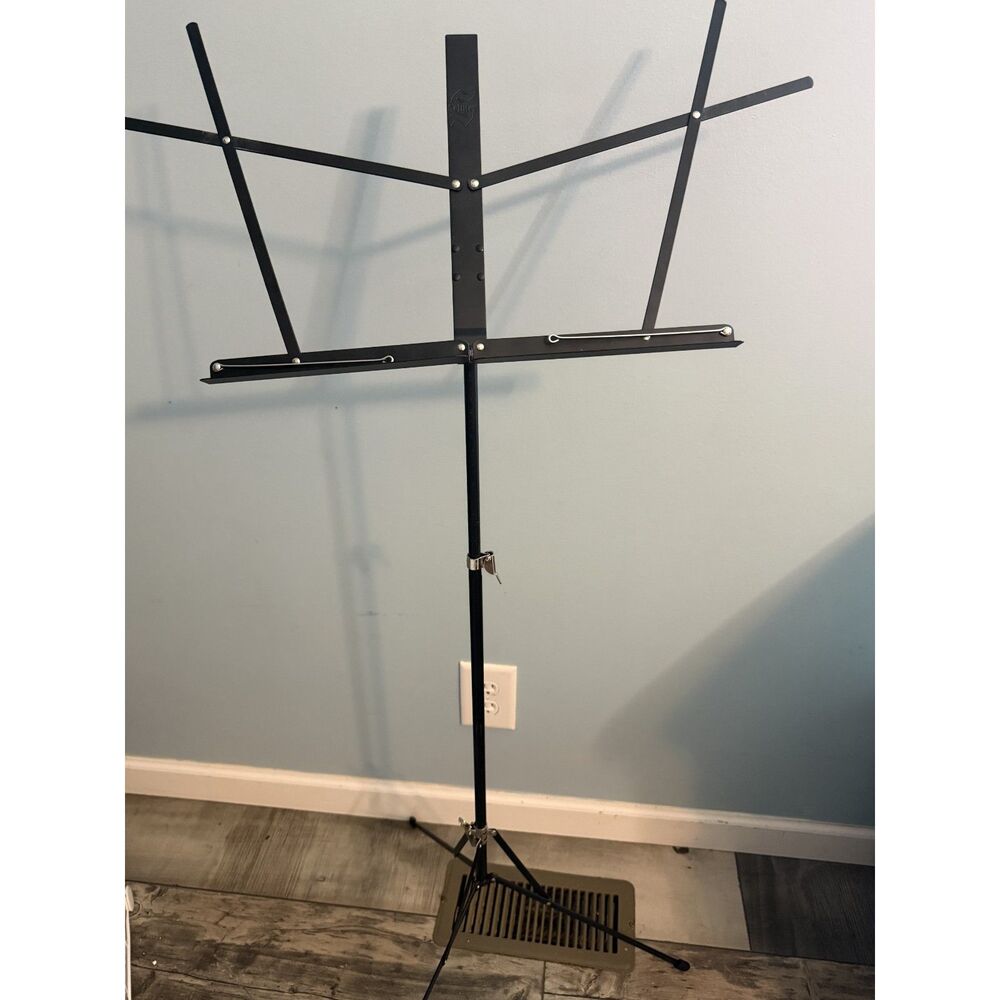Selmer Folding Music Stand Black Metal Tripod Orchestra Band Dark Academia